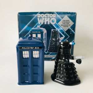 Doctor Who Tardis & Dalek Salt & Pepper Shaker